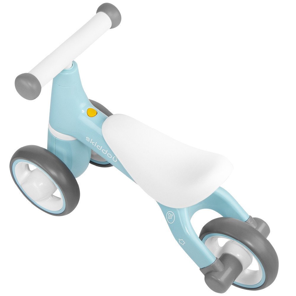 Skiddou Tricicleta pentru copii fara pedale Berit Ride-On Sky High Bleu actionata cu picioarele recomandata copiilor de la 1 an pana la 3 ani cu roti din spuma EVA