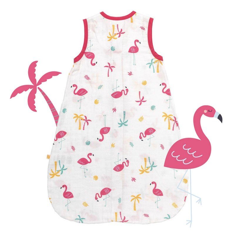Slumbersac Sac de dormit Bamboo Flamingo 70 cm 0.5 Tog