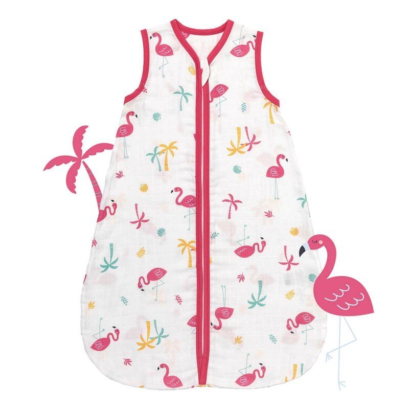 Slumbersac Sac de dormit Bamboo Flamingo 70 cm 0.5 Tog
