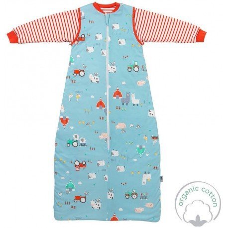 Slumbersac Sac de dormit cu maneca lunga detasabila Farmyard 150 cm 2.5 Tog