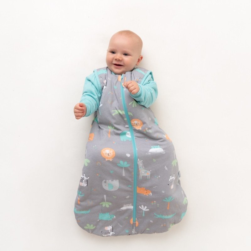 Slumbersac Sac de dormit cu maneca lunga detasabila Safari 80 cm 2.5 Tog