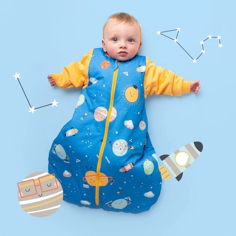Slumbersac Sac de dormit cu maneca lunga detasabila Space 80 cm 1.0 Tog