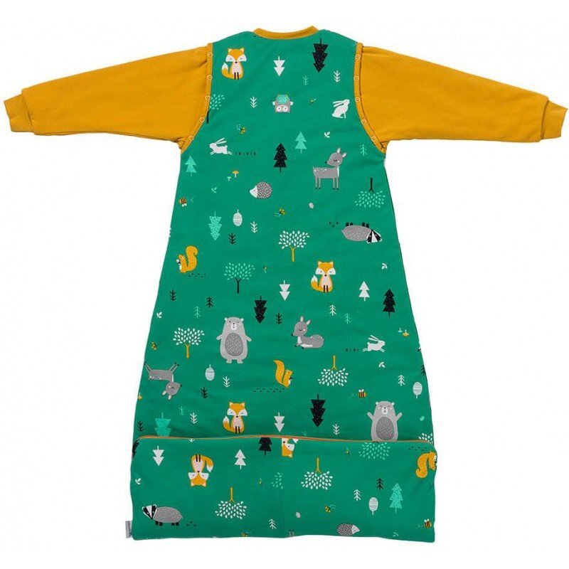 Slumbersac Sac de dormit cu maneca lunga detasabila Woodland Animals 110 cm 2.5 Tog