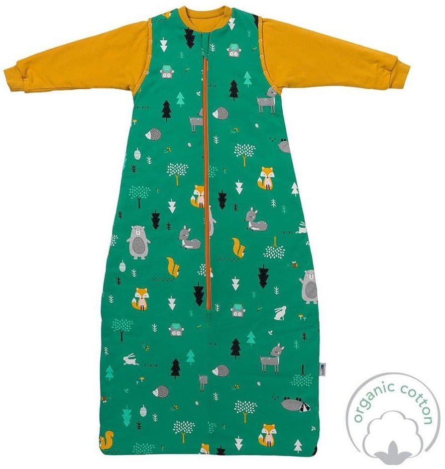 Slumbersac Sac de dormit cu maneca lunga detasabila Woodland Animals 130 cm 2.5 Tog