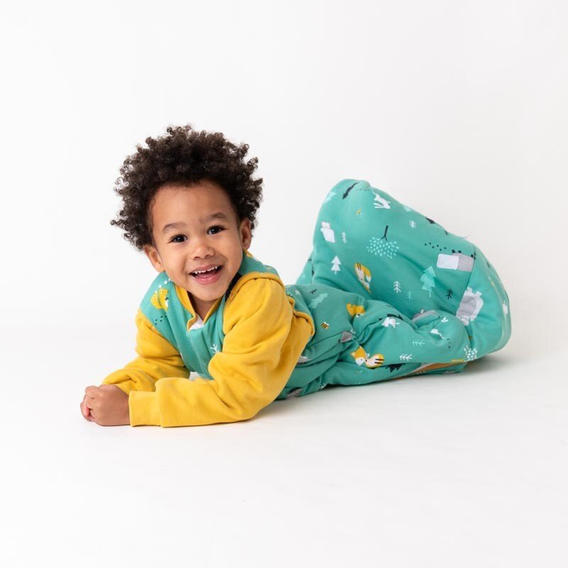 Slumbersac Sac de dormit cu maneca lunga detasabila Woodland Animals 80 cm 2.5 Tog