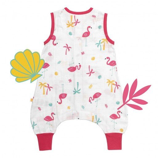 Slumbersac Sac de dormit cu picioruse Bamboo Flamingo 60 cm 0.5 Tog
