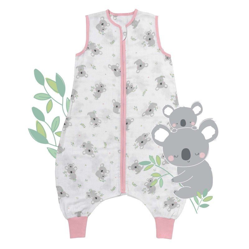 Slumbersac Sac de dormit cu picioruse Bamboo Koala 90 cm 0.5 Tog