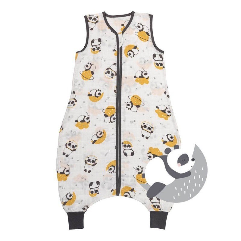 Slumbersac Sac de dormit cu picioruse Bamboo Panda 100 cm 0.5 Tog