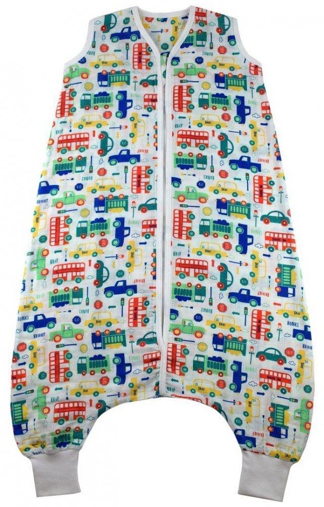 Slumbersac Sac de dormit cu picioruse Bamboo Vehicles 5-6 ani 0.2 Tog
