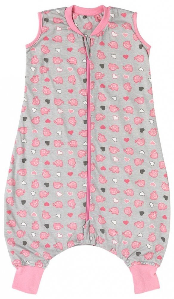 Slumbersac Sac de dormit cu picioruse Pink Elephant 5-6 ani 0.5 Tog