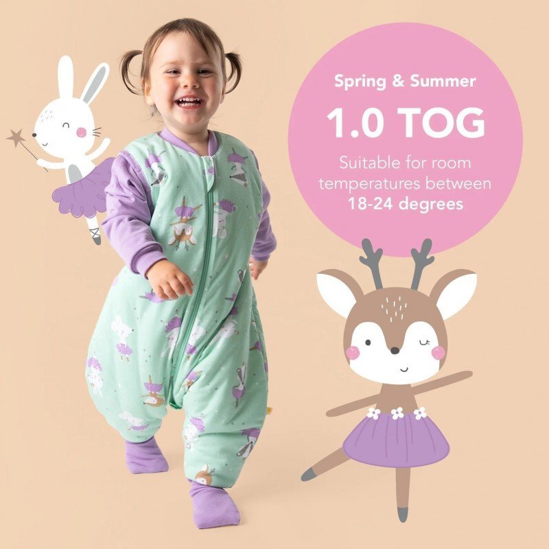 Slumbersac Sac de dormit cu picioruse si maneca lunga detasabila Ballerina 130 cm + manseta 1.0 Tog