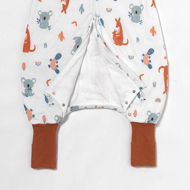 Slumbersac Sac de dormit cu picioruse si maneca lunga detasabila Kangaroo 70 cm + manseta 2.5 Tog