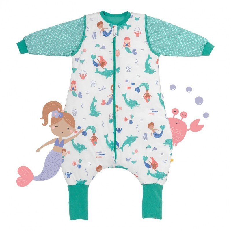 Slumbersac Sac de dormit cu picioruse si maneca lunga detasabila Mermaid 130 cm + manseta 2.5 Tog