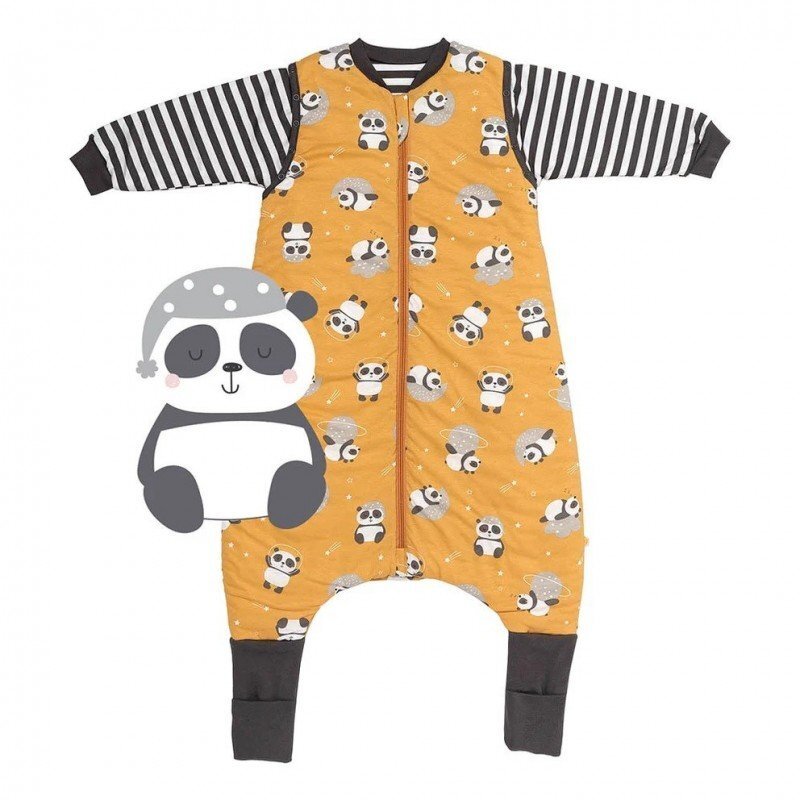 Slumbersac Sac de dormit cu picioruse si maneca lunga detasabila Panda 60 cm + manseta 1.0 Tog