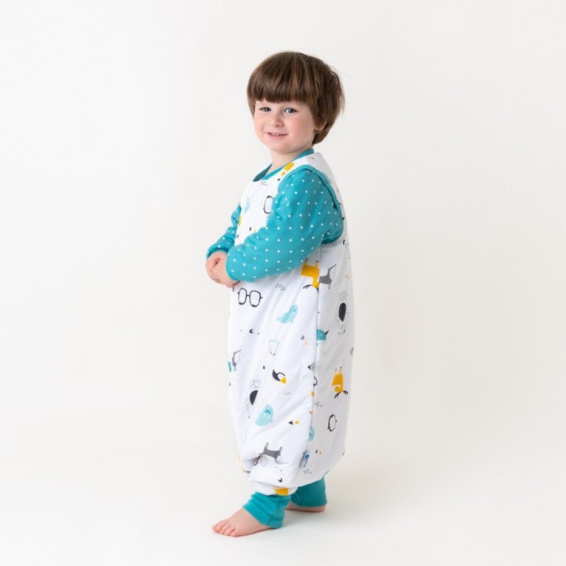 Slumbersac Sac de dormit cu picioruse si maneca lunga detasabila Polar Pals 130 cm + manseta 2.5 Tog