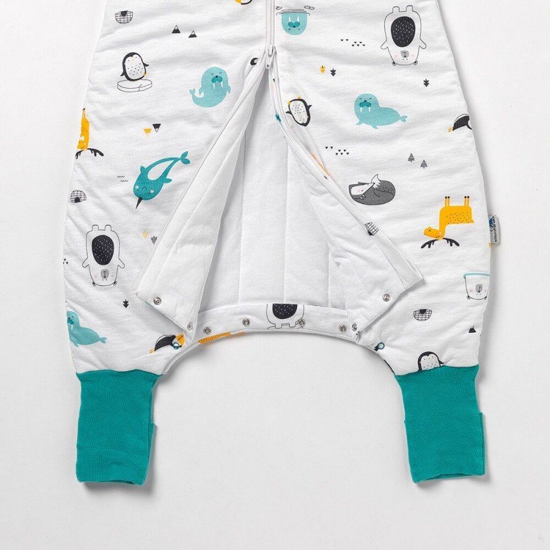 Slumbersac Sac de dormit cu picioruse si maneca lunga detasabila Polar Pals 80 cm + manseta 2.5 Tog