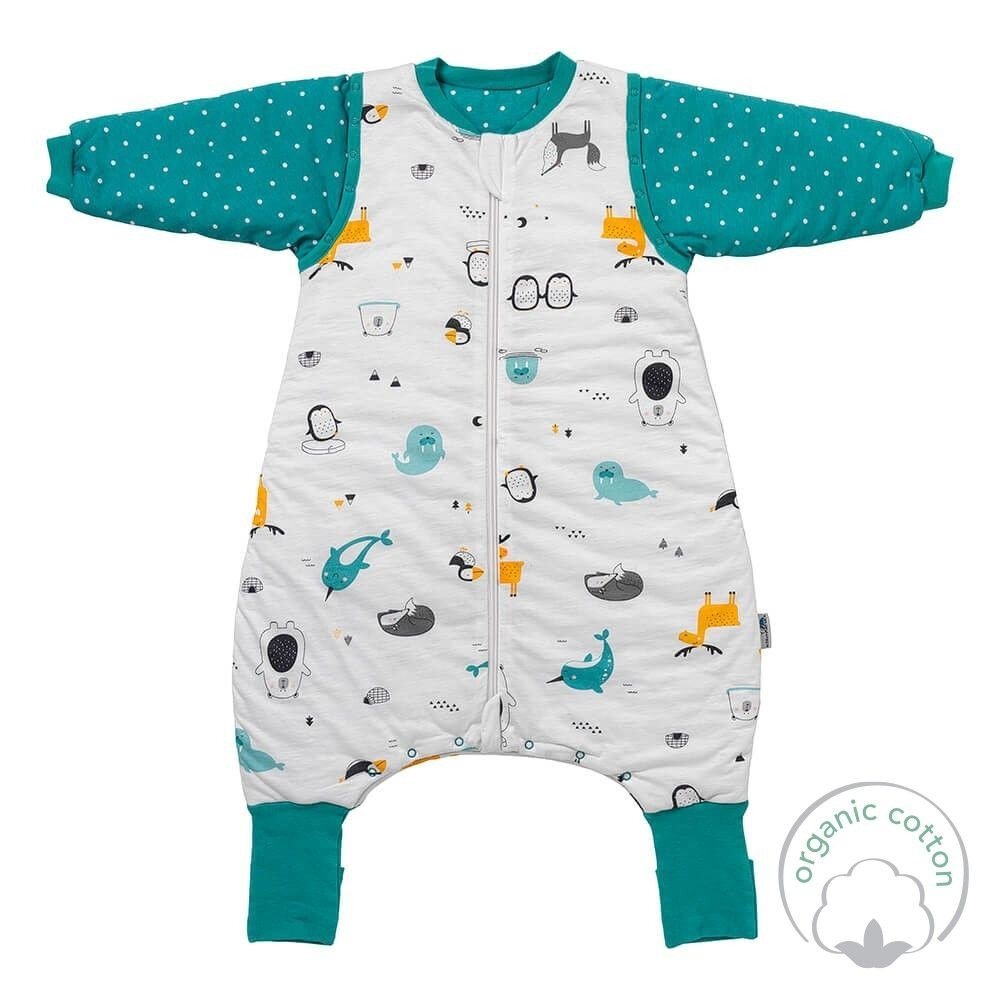 Slumbersac Sac de dormit cu picioruse si maneca lunga detasabila Polar Pals 80 cm + manseta 2.5 Tog