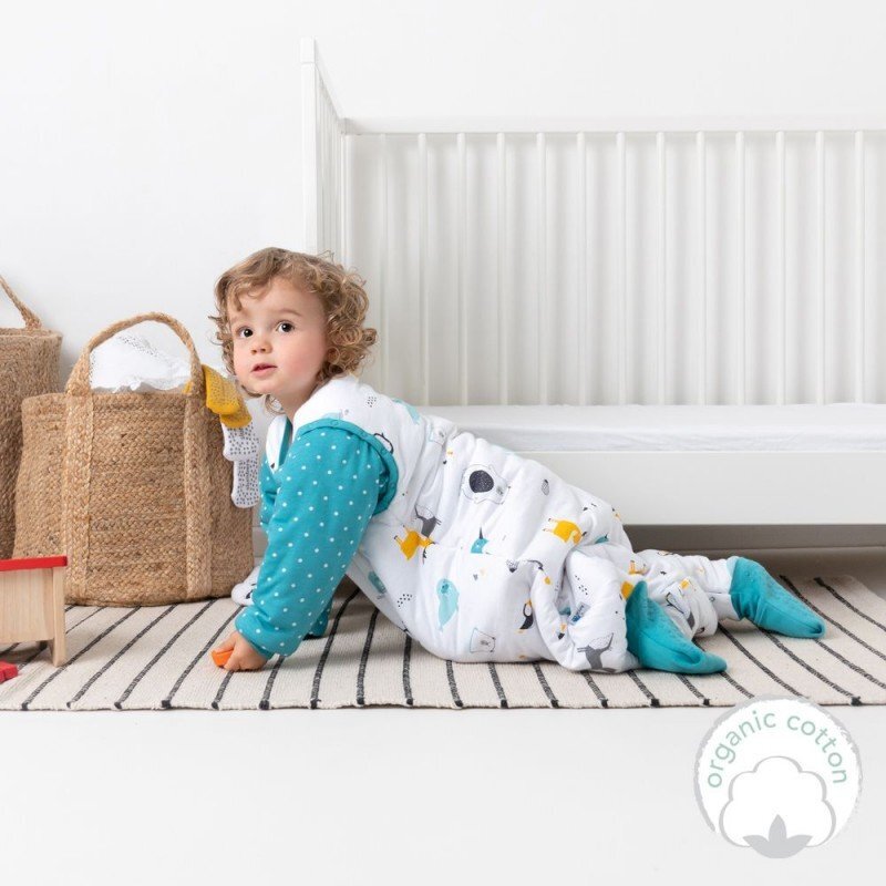 Slumbersac Sac de dormit cu picioruse si maneca lunga detasabila Polar Pals 90 cm + manseta 2.5 Tog
