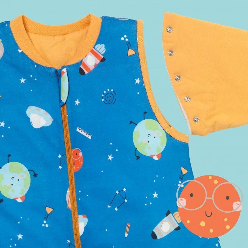 Slumbersac Sac de dormit cu picioruse si maneca lunga detasabila Space 70 cm + manseta 1.0 Tog