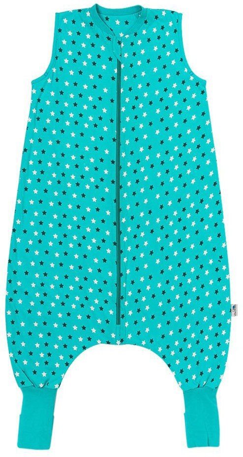 Slumbersac Sac de dormit cu picioruse si talpa antiderapanta Teal Stars 120 cm + manseta 1.0 Tog