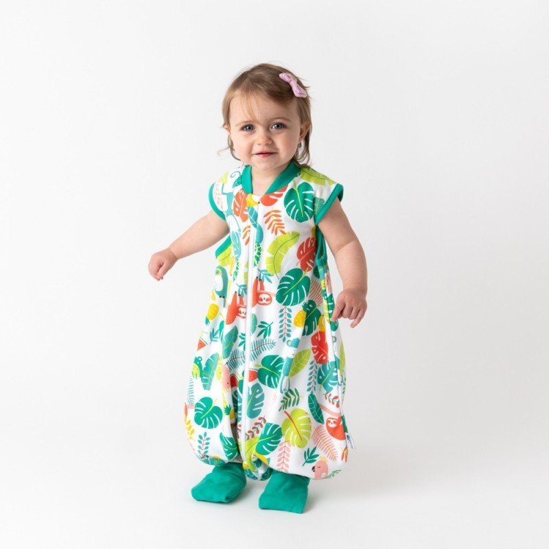 Slumbersac Sac de dormit cu picioruse si talpa antiderapanta Tropical 110 cm + manseta 1.0 Tog