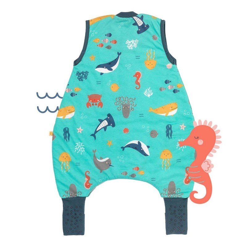 Slumbersac Sac de dormit cu picioruse si talpa antiderapanta Under the Sea 70 cm + manseta 1.0 Tog