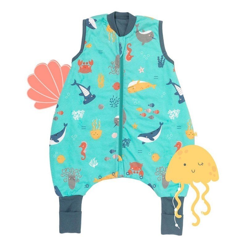 Slumbersac Sac de dormit cu picioruse si talpa antiderapanta Under the Sea 70 cm + manseta 1.0 Tog