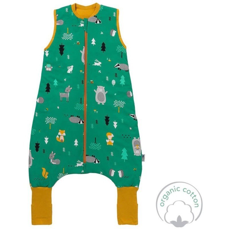 Slumbersac Sac de dormit cu picioruse si talpa antiderapanta Woodland Animals 120 cm + manseta 1.0 Tog