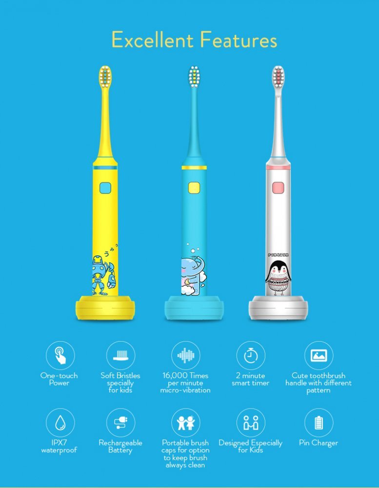 SMART TabbyBoo Periuta de dinti electrica Dr.Oly V16 blue