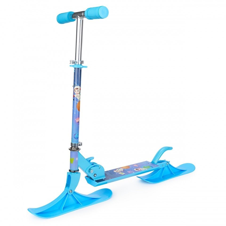 SMART TabbyBoo Trotineta pentru copii KosmoKids Albastru 2 roti2 ski-uri pliabila greutate maxima suportata 50 kg