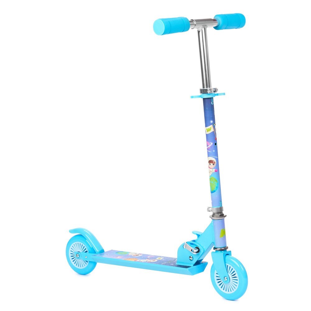 SMART TabbyBoo Trotineta pentru copii KosmoKids Albastru 2 roti2 ski-uri pliabila greutate maxima suportata 50 kg