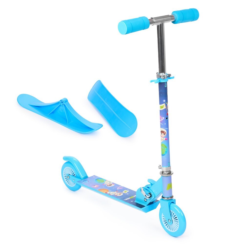 SMART TabbyBoo Trotineta pentru copii KosmoKids Albastru 2 roti2 ski-uri pliabila greutate maxima suportata 50 kg
