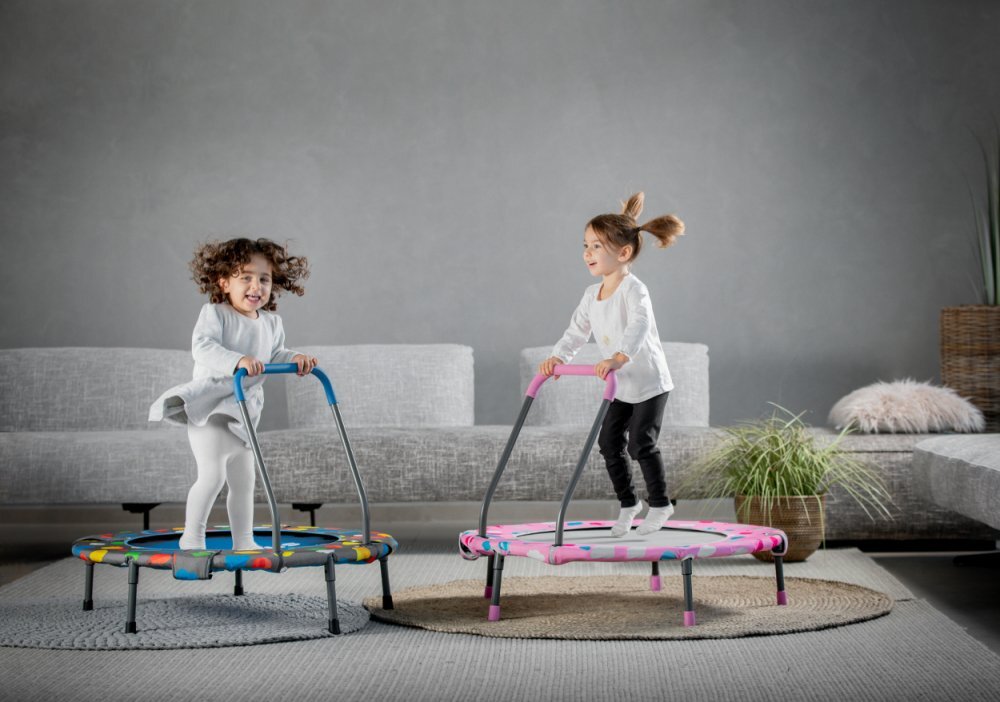 SMART TRIKE Spatiu de joaca si trambulina pliabila Smartrike pink