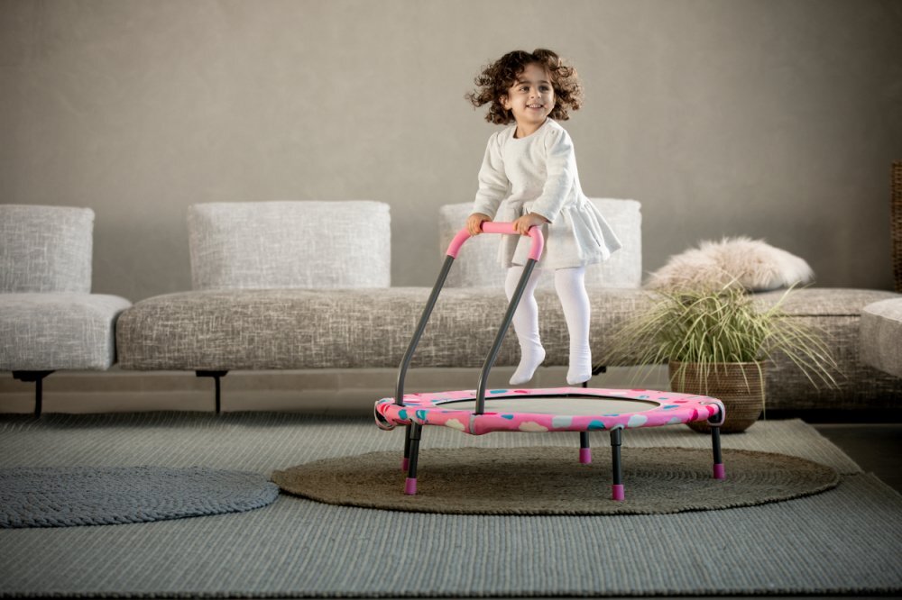 SMART TRIKE Spatiu de joaca si trambulina pliabila Smartrike pink