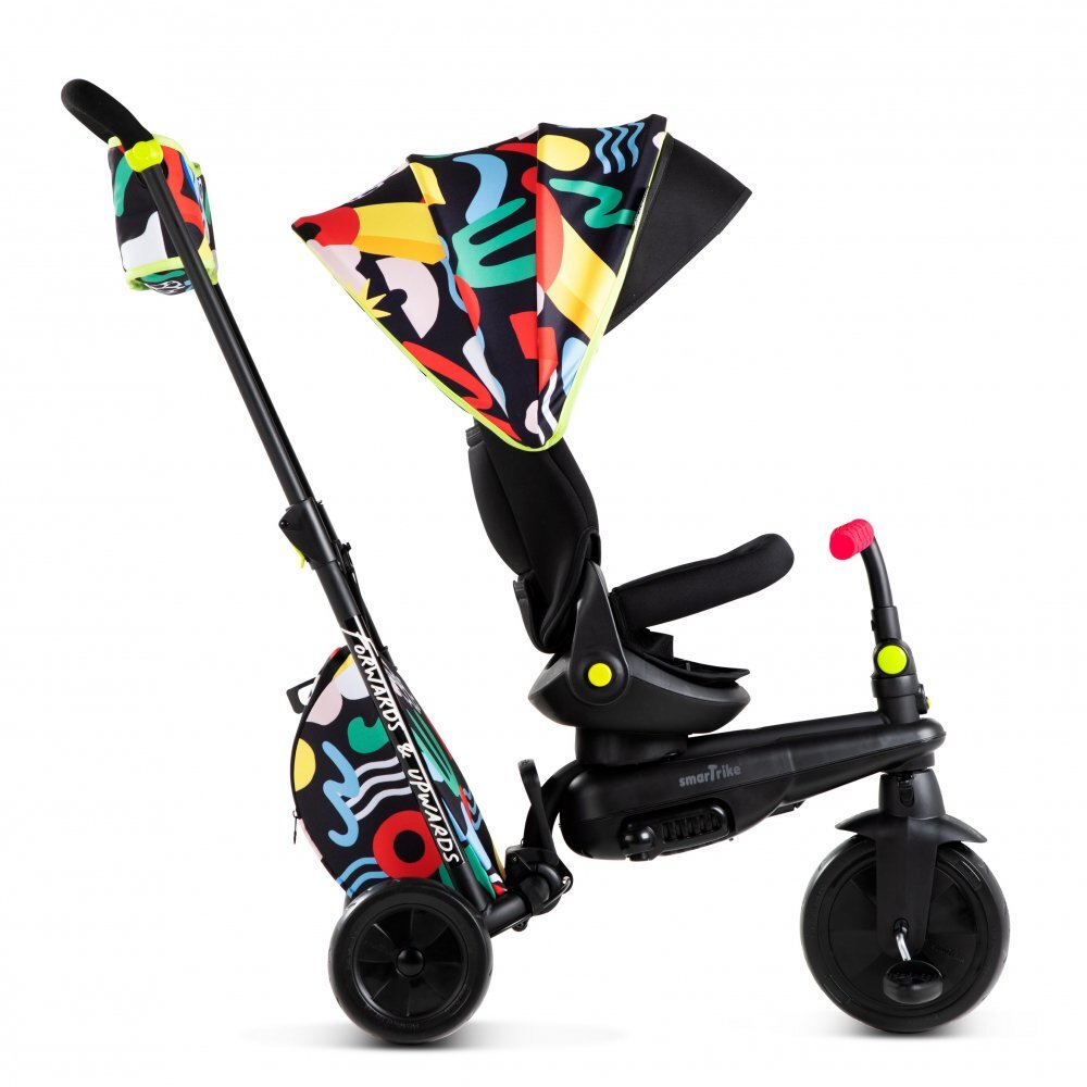 SMART TRIKE Tricicleta pentru copii Kelly Anna-Imagine 6 in 1 ultrapliabila cu sistem de ghidare Touch Steering scaun reglabil si rabatabil suport pentru picioare roti din cauciuc Eva cu amortizoare