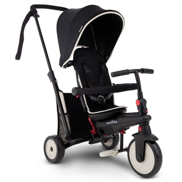 SMART TRIKE Tricicleta pentru copii STR3 Negru 6 in 1 ultrapliabila dotata cu frana scaun rabatabil sistem patentat cu tehnologie Touch Steering varsta 10 luni+