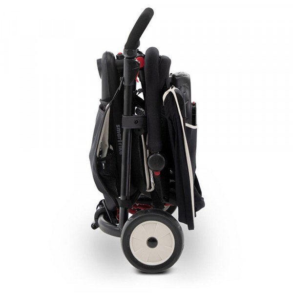 SMART TRIKE Tricicleta pentru copii STR3 Negru 6 in 1 ultrapliabila dotata cu frana scaun rabatabil sistem patentat cu tehnologie Touch Steering varsta 10 luni+