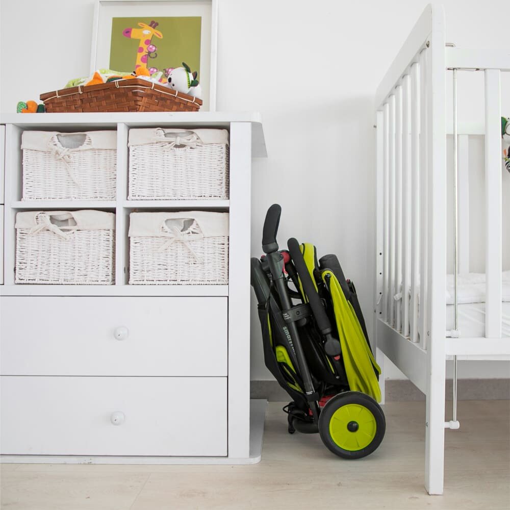 SMART TRIKE Tricicleta pentru copii STR3 Verde 6 in 1 ultrapliabila dotata cu frana scaun rabatabil sistem patentat cu tehnologie Touch Steering varsta 10 luni+