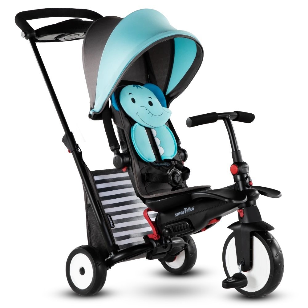 SMART TRIKE Tricicleta pentru copii STR5 Elephant 7 in 1 pliabila dotata cu frana scaun rabatabil sistem patentat Touch Steering si cu certificare de carucior varsta 9 luni+