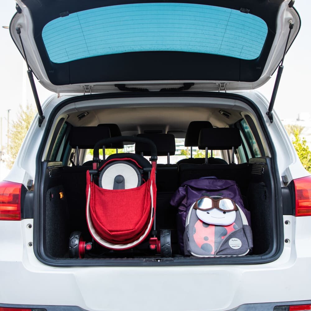 SMART TRIKE Tricicleta pentru copii STR5 Rosu 7 in 1 ultrapliabila dotata cu frana scaun rabatabil de la 6 luni sistem patentat cu tehnologie Touch Steering