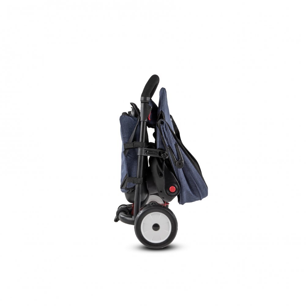 SMART TRIKE Tricicleta pentru copii STR7 Jeans 7 in 1 ultrapliabila spatar reglabil sistem patentat Touch Steering roti din cauciuc cu functie de absorbire a socurilor varsta 6 luni+