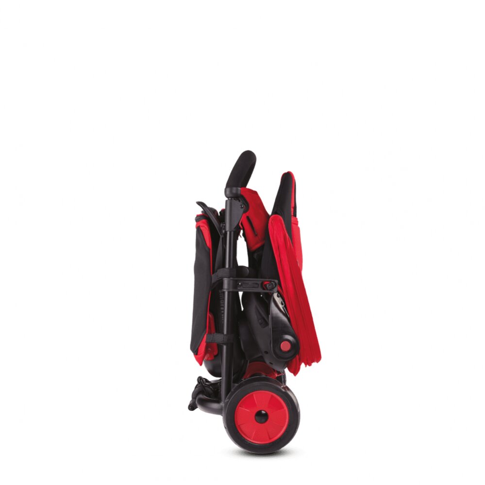 SMART TRIKE Tricicleta pentru copii STR7 Rosu 7 in 1 ultrapliabila spatar reglabil sistem patentat Touch Steering roti din cauciuc cu functie de absorbire a socurilor varsta 6 luni+