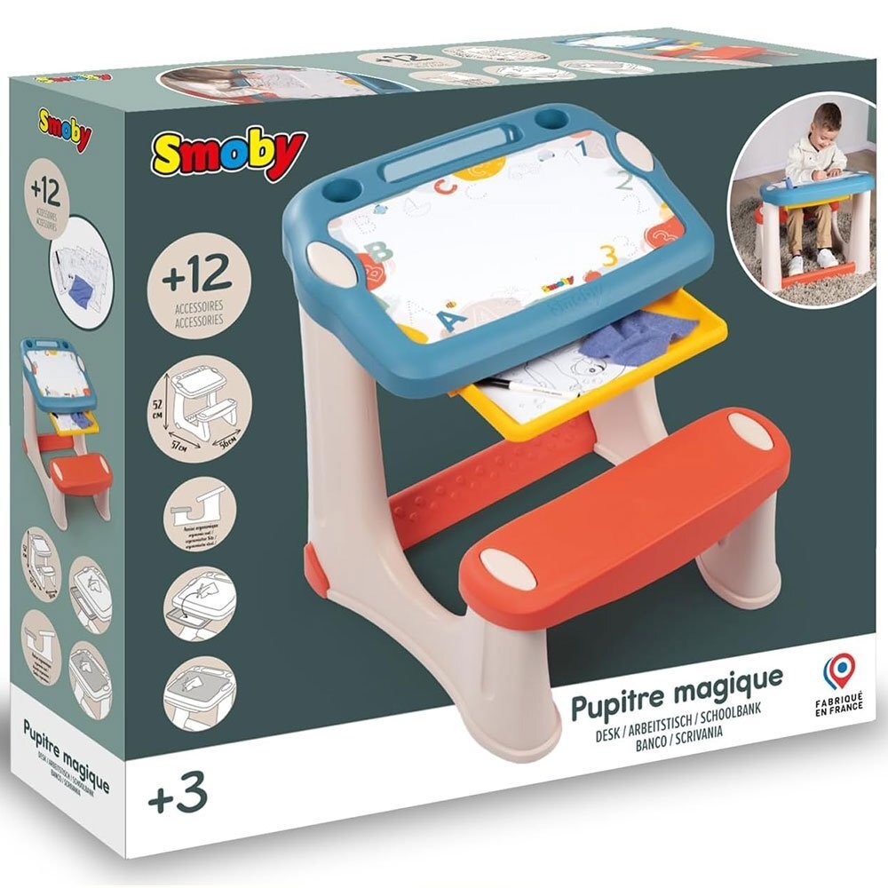 SMOBY Banca scolara Magical Desk cu accesorii