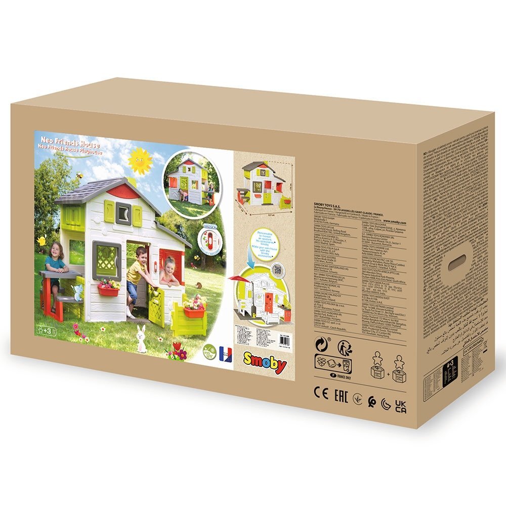 SMOBY Casuta pentru copii Friends Playhouse Neo cu gradina