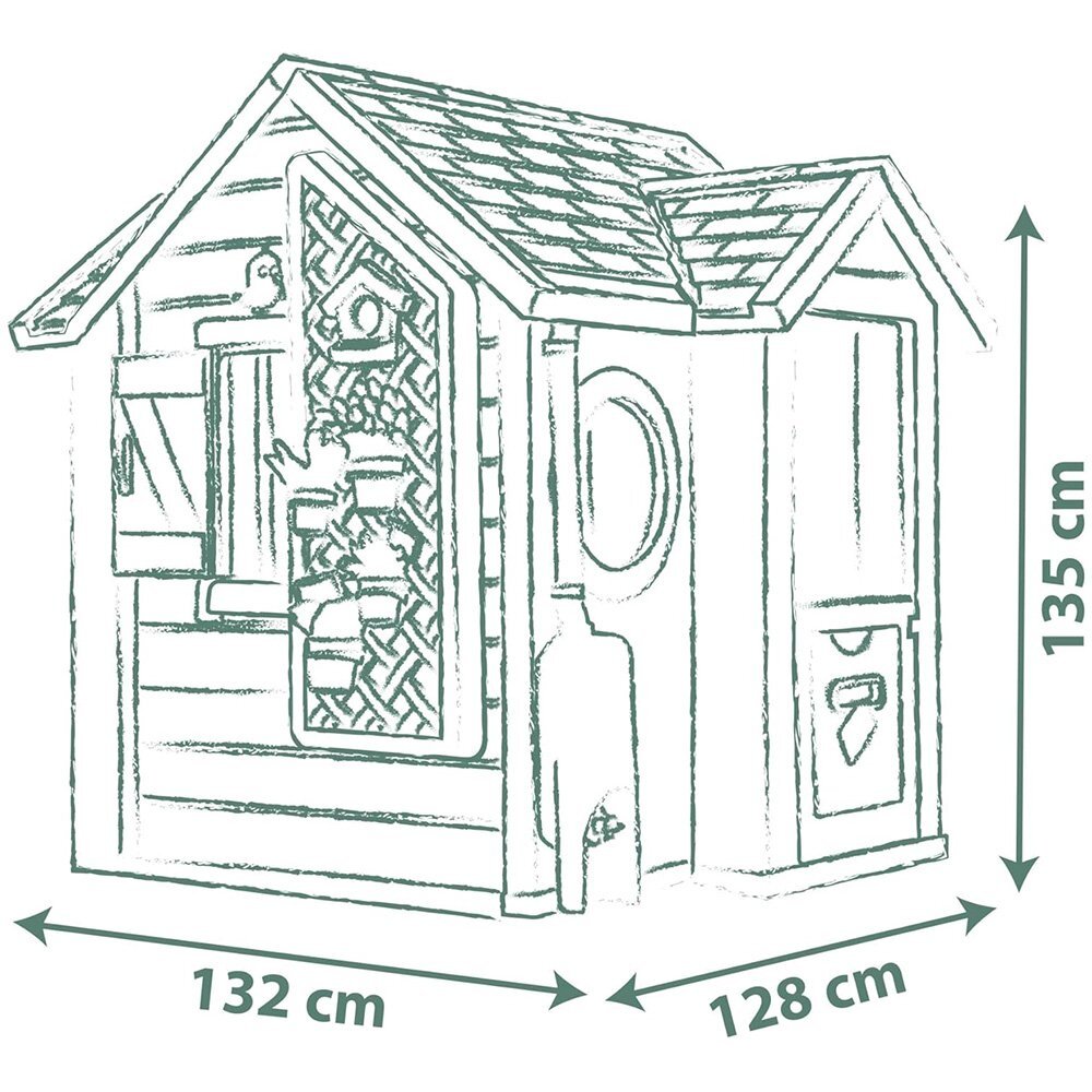 SMOBY Casuta pentru copii Life Garden House cu 21 accesorii