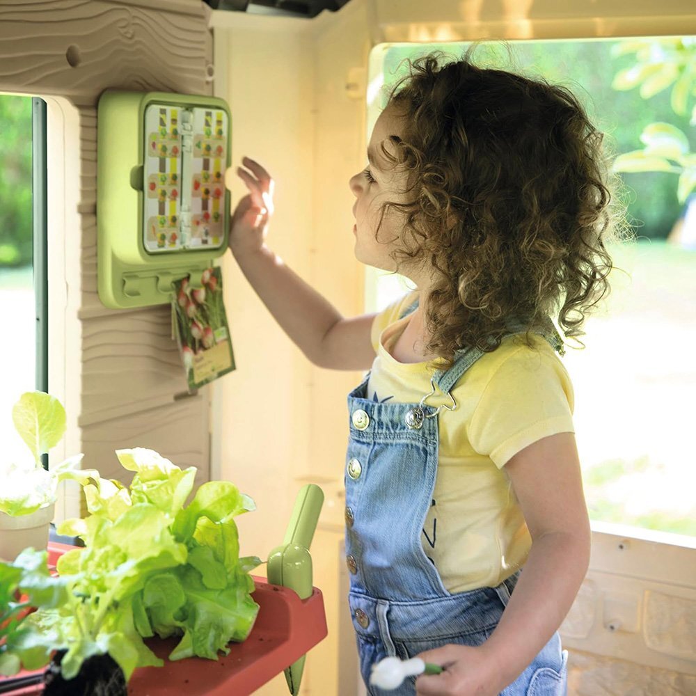 SMOBY Casuta pentru copii Life Garden House cu 21 accesorii