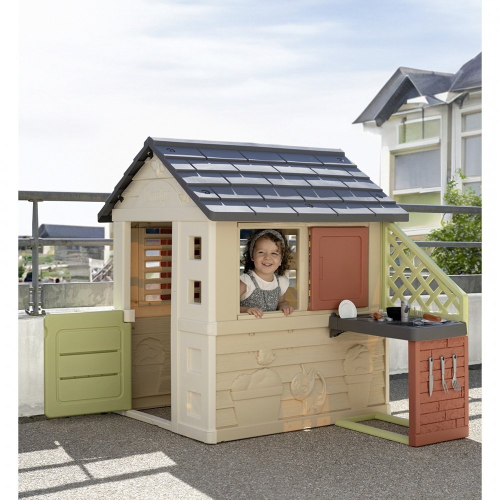 SMOBY Casuta pentru copii Life Nature cu bucatarie