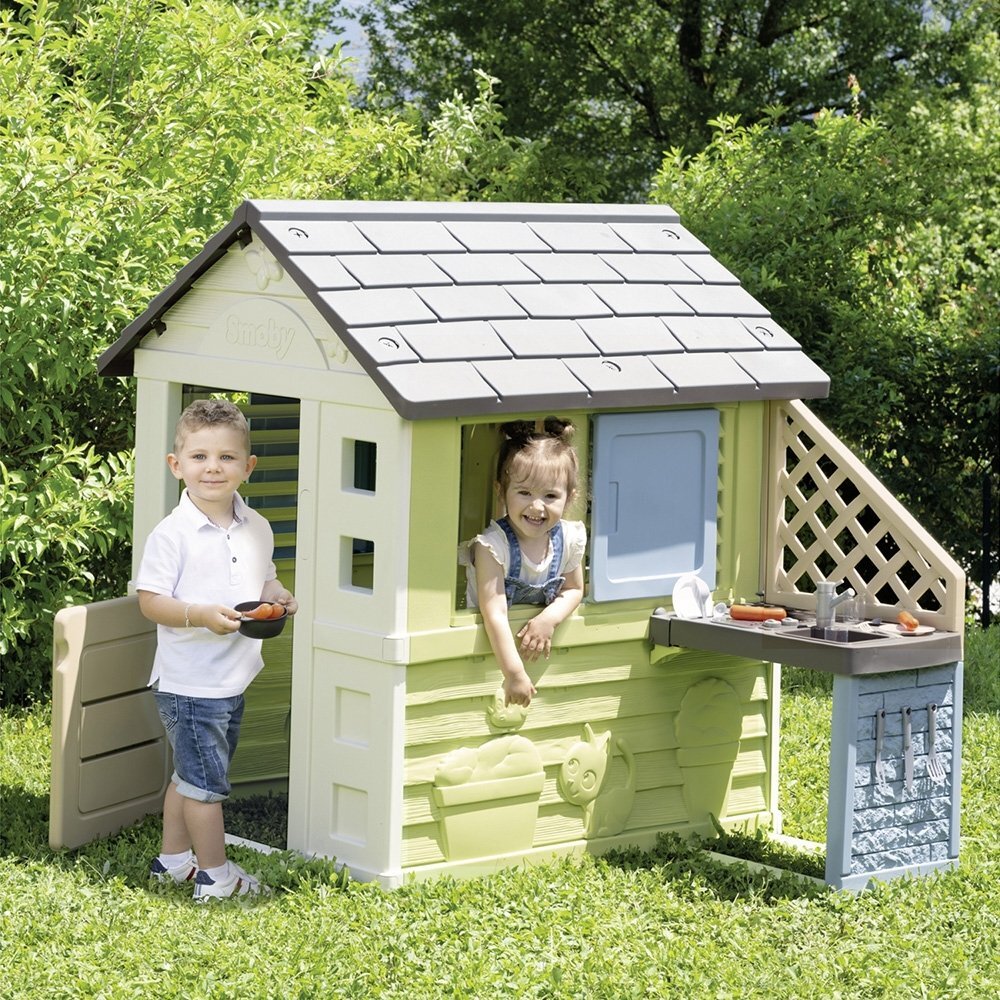 SMOBY Casuta pentru copii Life Pretty cu bucatarie