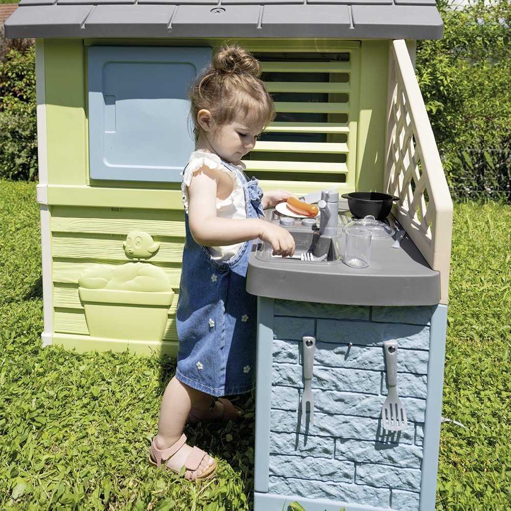 SMOBY Casuta pentru copii Life Pretty cu bucatarie