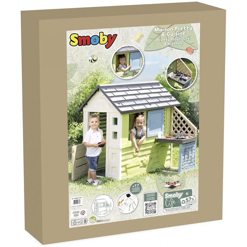 SMOBY Casuta pentru copii Life Pretty cu bucatarie